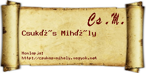 Csukás Mihály névjegykártya